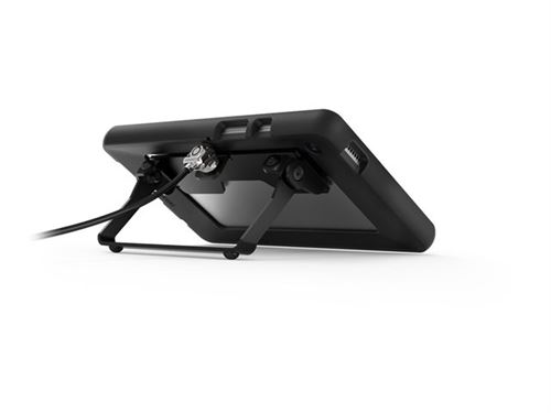 Compulocks Galaxy Tab A9 8.7 Secured Kickstand - Pare-chocs pour tablette - béquille - caoutchouc - noir - pour Samsung Galaxy Tab A9