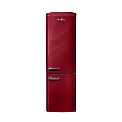 LINARIE R&eacute;frig&eacute;rateur cong&eacute;lateur retro LJCO250BORDEAUX 244Litres Bordeaux