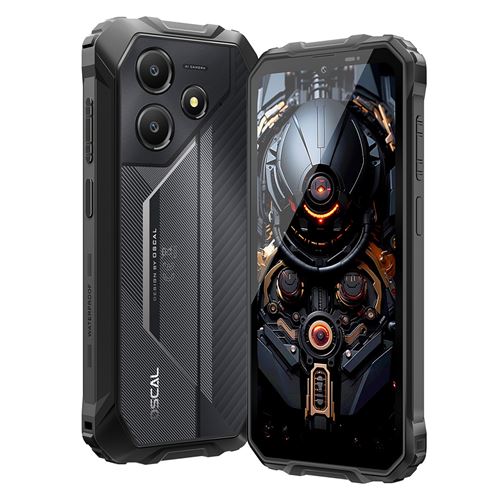 Smartphone Oscal MARINE 2 6.56 12Go 64Go Android 15 Telephone Portable dual sim 4G-Noir