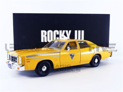 Voiture Miniature de Collection GREENLIGHT COLLECTIBLES 1-18 - DODGE Monaco Taxi City - 1978 - Yellow - 19111