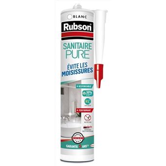 Mastic d'étanchéité cuisine et bain pure sanitaire RUBSON blanc 280ml - 1