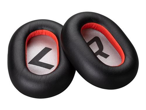 HP Poly Voyager 8200 Black Leatherette Ear Cushions (2 Pieces)