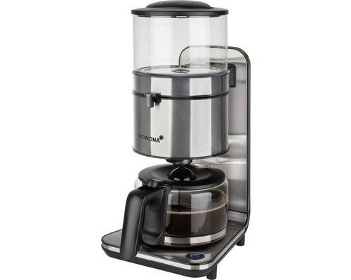 Korona Cafetière noir acier inoxydable Nombre de tasse=10 fonction de conservation de la chaleur verseuse en verre