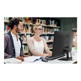 LG 27BA650-B - Écran LCD - 27" - 1920 x 1080 Full HD (1080p) @ 100 Hz - IPS - 250 cd/m² - 1300:1 - 5 ms - HDMI, DisplayPort, USB-C - haut-parleurs - noir