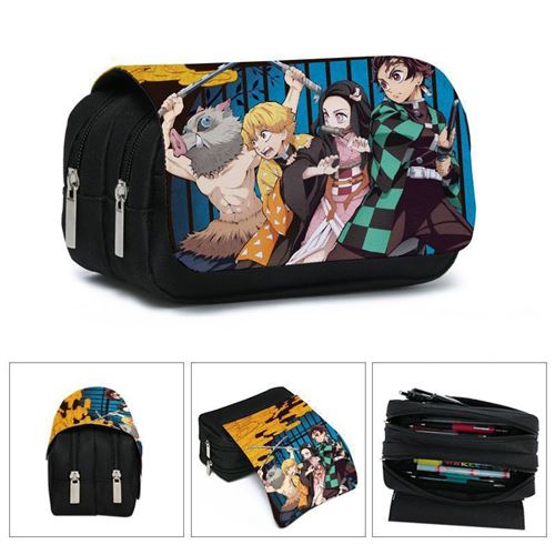 Non Communiqué Multicolore Trousse - Demon Slayer -2 Compartiments- (20X10x7.5cm) #44 - Image 1