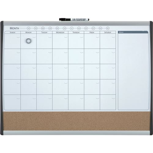 nobo Tableau combiné à grille de calendrier, (l)585x(H)430mm