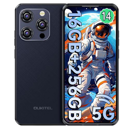 5G SmartPhone OUKITEL WP52 6.6 16Go 256Go Dual SIM-Bleu