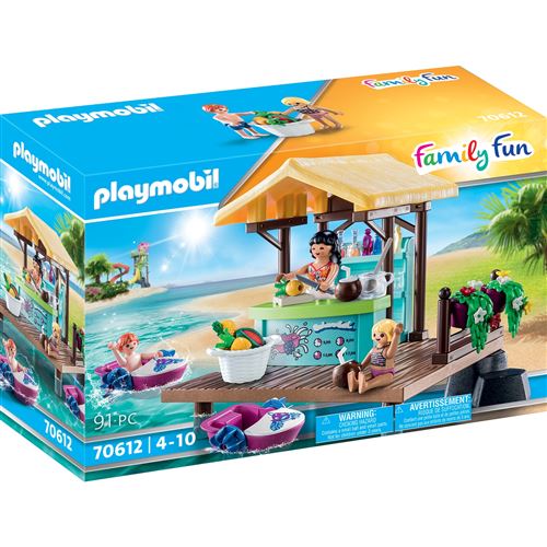 Playmobil 70612 Family Fun Bar flottant vacanciers