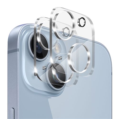 Protection Caméra pour iPhone 15 / iPhone 15 Plus [Lot de 2] Verre