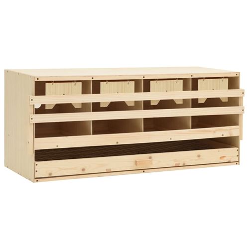 Meilleurs prix pour vidaXL Pondoir 4 compartiments 106x40x45 cm Pinède solide