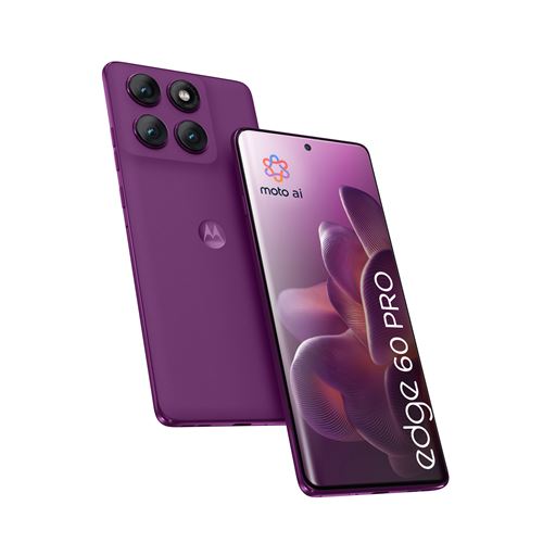 Motorola Edge 60 Pro 16,9 Cm (6.67") Double Sim Android 15 5G Usb Type-C 12 Go 512Go 6000 Mah Violet
