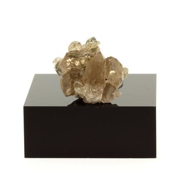 Bracelet en argent sterling à quartz fumé marron coupe ovale taille 7