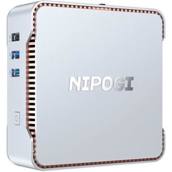 Mini PC NiPoGi GK3 Intel Celeron J4125 12Go RAM DDR4 256Go SSD WIN 11 Pro  Gris - Mini-PC - Achat & prix