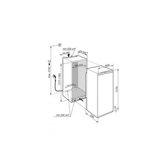 LIEBHERR Réfrigérateur encastrable 1 porte IRBAD5190G-20 Peak, 296 litres, Charnières gauche