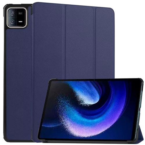 XEPTIO - Étui Housse Smartcover pour Xiaomi Pad 7 / Pad 7 Pro 11,2 pouces 2025 - Bleu - Image 4