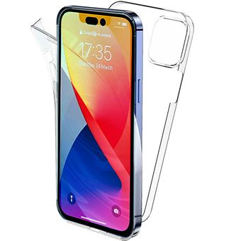 Coque 360 degrés intégrale pour Apple iPhone 15 Plus Protection arrière PC Case et Avant en TPU Transparente - XEPTIO - 1