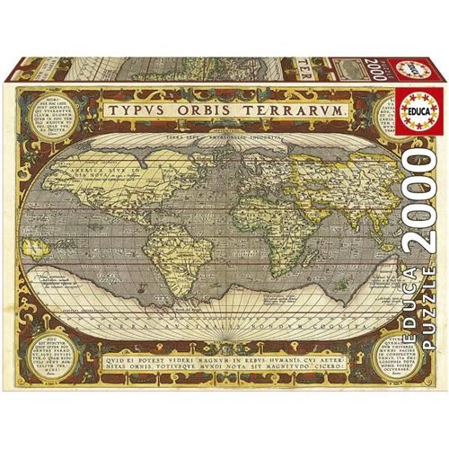 Puzzle - Planisphere - 2000 pièces