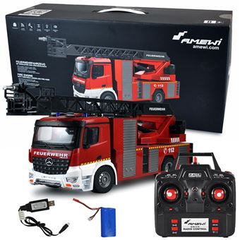 Amewi camion de pompier telecommande epa arocs 1 18 eme rtr 2.4 ghz 12 voies Autre vehicule telecommande Achat prix fnac