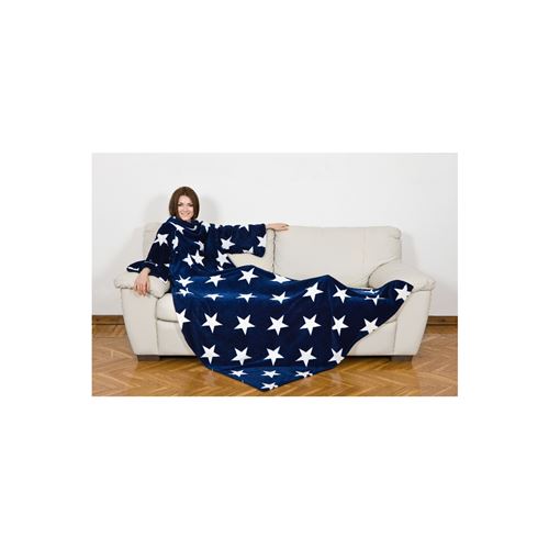 Kanguru 1099 plaid 140 x 210 cm polyester bleu, blanc