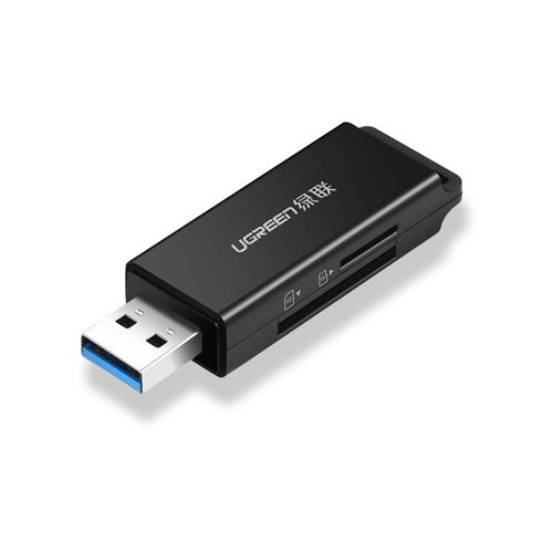 Ugreen - CM104 Lecteur de carte mémoire SD/microSD USB 3.0 (noir)