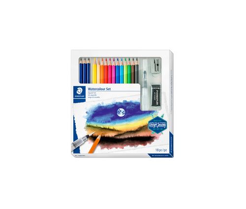 STAEDTLER Kit de dessin Watercolour Design Journey,18 pièces