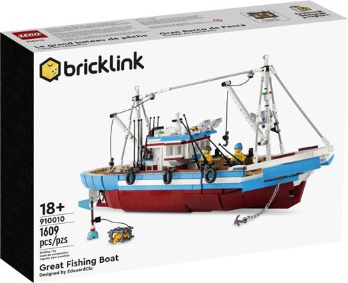 LEGO® Bricklink 910010 Le grand bateau de pêche