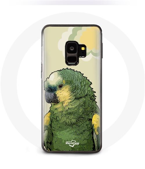 Coque pour samsung galaxy S9 plus Amazone Perroquets Vert Maniacase