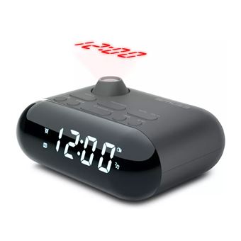 Radio-réveil double alarme noir Muse M179P