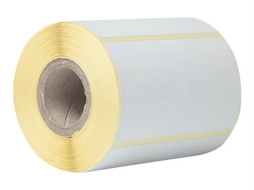 Brother - Blanc - 76 x 44 mm 3200 étiquette(s) (8 rouleau(x) x 400) Étiquettes en forme découpée - pour Brother TD-4410D, TD-4420DN, TD-4520DN, TD-4550DNWB; RuggedJet RJ-3150
