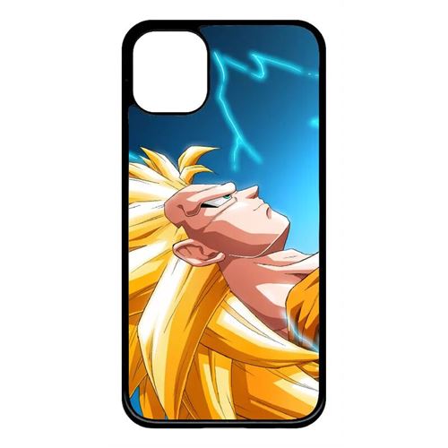 Coque My-Kase pour iPhone 11 - dragon ball z gohan super saiyan 3 - Plastique Noir