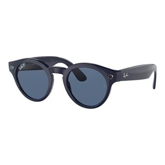 Lunettes de soleil Ray-Ban Stories Round Bleu polarisé