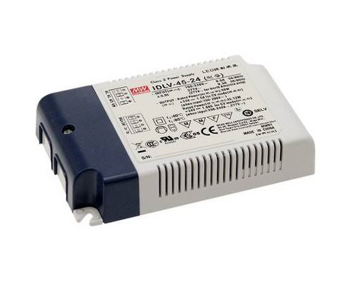 Mean Well IDLV-45A-36 Driver de LED, Transformateur pour LED à tension constante 45 W 0 - 1.25 A 36 V/DC dimmable, circuit PFC, protection contre les