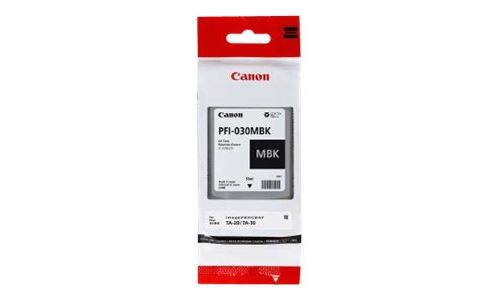 Canon PFI-030MBK - 55 ml - noir mat - original - réservoir d'encre - pour imagePROGRAF TA-20 TA-20 MFP L24ei TA-30 TA-30 MFP L36ei