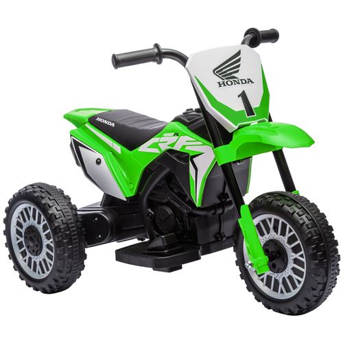 HOMCOM - Moto cross &eacute;l&eacute;ctrique pour enfant - PP - 71x40.5x43.5cm - Vert