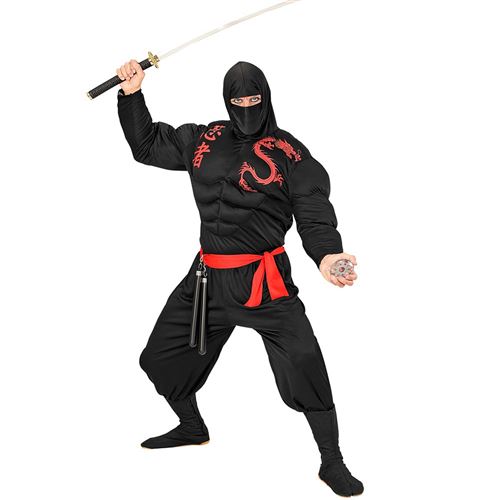 Déguisement Super Ninja Adulte L Noir 00523 Widmann L - Coloris : Noir00523 Widmann