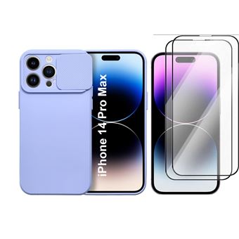 Coque Silicone TPU Noire + 2 Verres Trempés Pour IPhone 13 Pro - Marque Little Boutik, Neuve