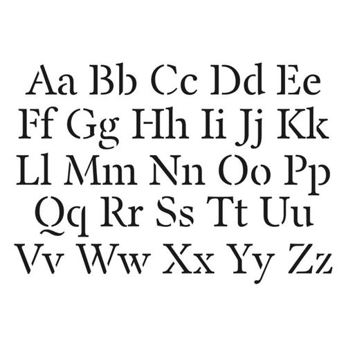 Pochoir - Alphabet - 25x42 cm