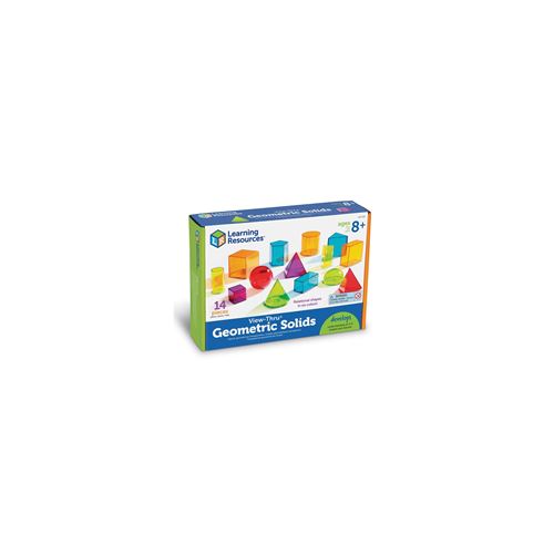 Jeu Formes géométriques colorées transparentes View-Thru®