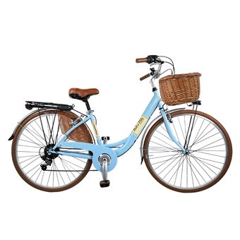 Vélo de ville Dolce Vita by Canellini VENERE 28 avec panier - Bleu - 1