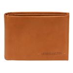 Portefeuille Homme Pepe Jeans En Cuir De Vachette - Camel, Dimensions 9.5x12.5x1 Cm