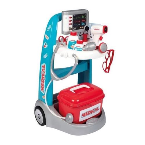 Smoby Bleu Jeux D'extérieur Chariot Médical Électronique - Image 3