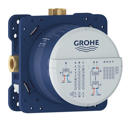 Grohe Rapido Smartbox Chrome - 35604000 - Shower Installation System in Blue