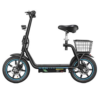 trottinette électrique pliable pour 500w avec siège, de 40 km et 32 km/h, pneu de 14 pouces, 3 de vitesse et système de freinage double et moniteur lcd, charge 136 kg