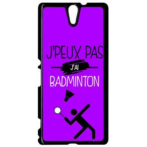 Coque sony xperia c5 ultra j peux pas j ai badminton 7