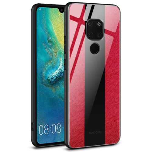 Etui en PU verre série fantaisie rouge pour votre Huawei Mate 20