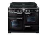 Falcon Classic Deluxe 110 - Cuisinière (four à deux étages) - pose libre - largeur : 110 cm - profondeur : 65 cm - hauteur : 90.5 cm - avec système auto-nettoyant - classe A - noir
