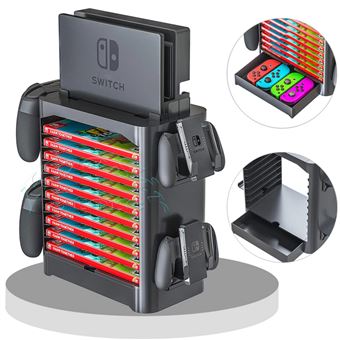 GAMESTOWER Support pour Nintendo Switch / support pour 10 jeux, 4