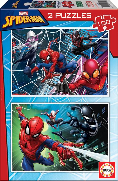 Puzzle 2 x 100 pcs  - Spider-Man - Marvel