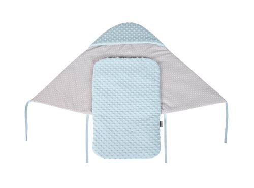 Fizi Nid D Ange Pour Siege Auto Nacelle Poussette 80x40 Cm Couverture Nomade Bebe Hiver Chanceliere Tissu Polaire Minky Bleu Blanc Chanceliere Achat Prix Fnac