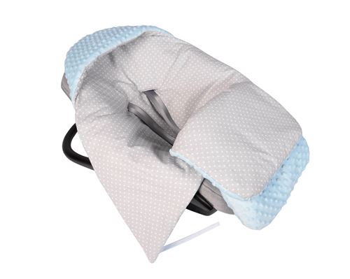 Fizi Nid D Ange Pour Siege Auto Nacelle Poussette 80x40 Cm Couverture Nomade Bebe Hiver Chanceliere Tissu Polaire Minky Bleu Blanc Chanceliere Achat Prix Fnac